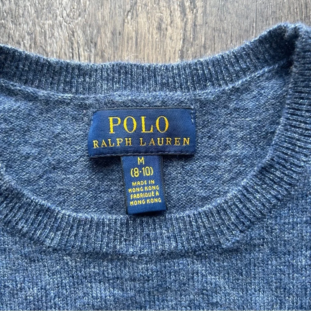 Polo Ralph Lauren | Wool Blend Sequin American Flag USA Heart Sweater Medium